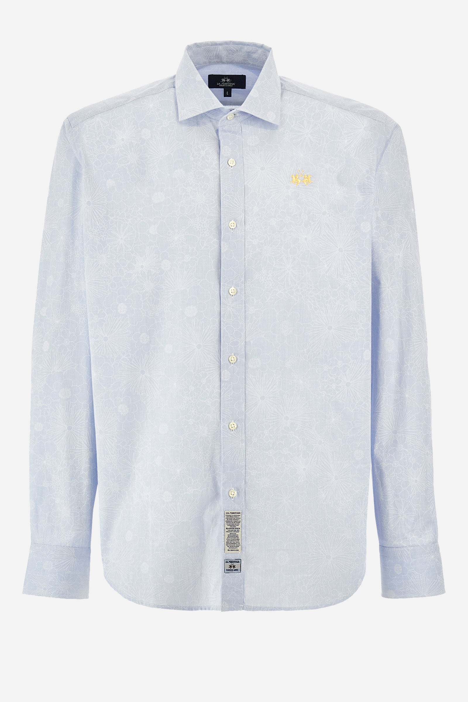 Regular-fit patterned cotton shirt - Innocent