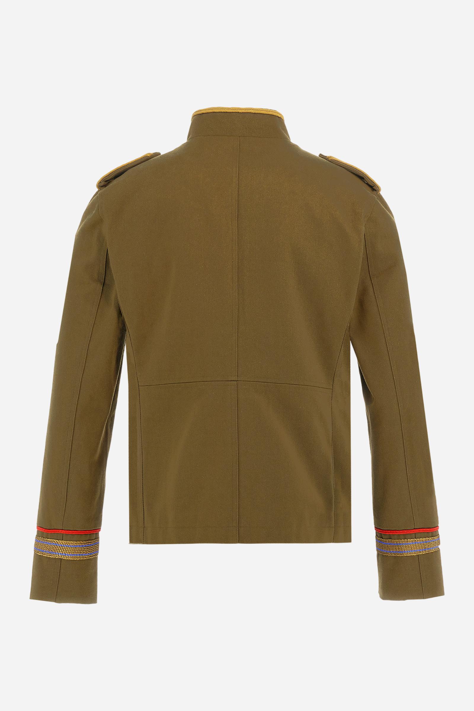 Guards men's full-zip jacket in heavy cotton twill - Brando