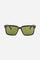 Rectangular model sunglasses in acetate. An original frame, given by the particular combination of colors, which gives the accessory a distinctive feature and makes it suitable for any type of look. The iconic La Martina logo is engraved on the lens and on the temple. - DARK AVANA