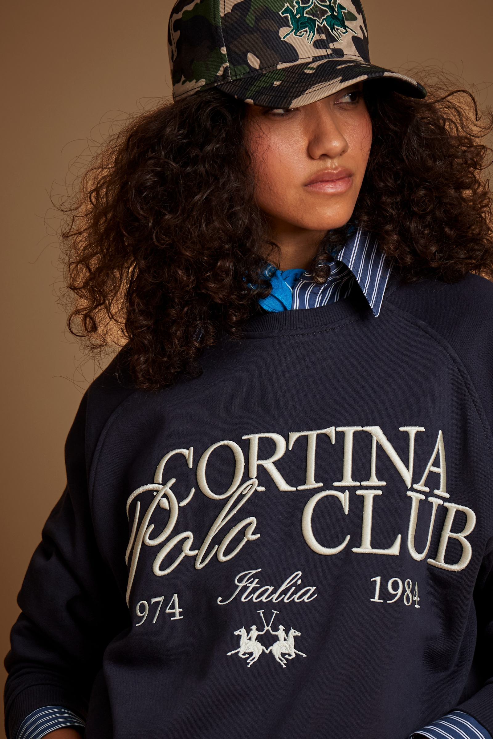 Sweat-shirt femme col rond Cortina Polo Club - Demetra