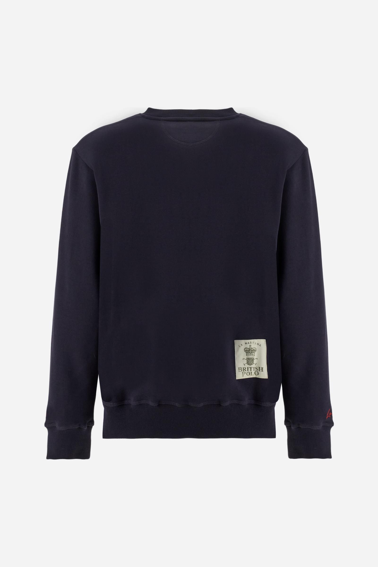 Men's crewneck sweatshirt in brushed cotton Chukker - Devesh