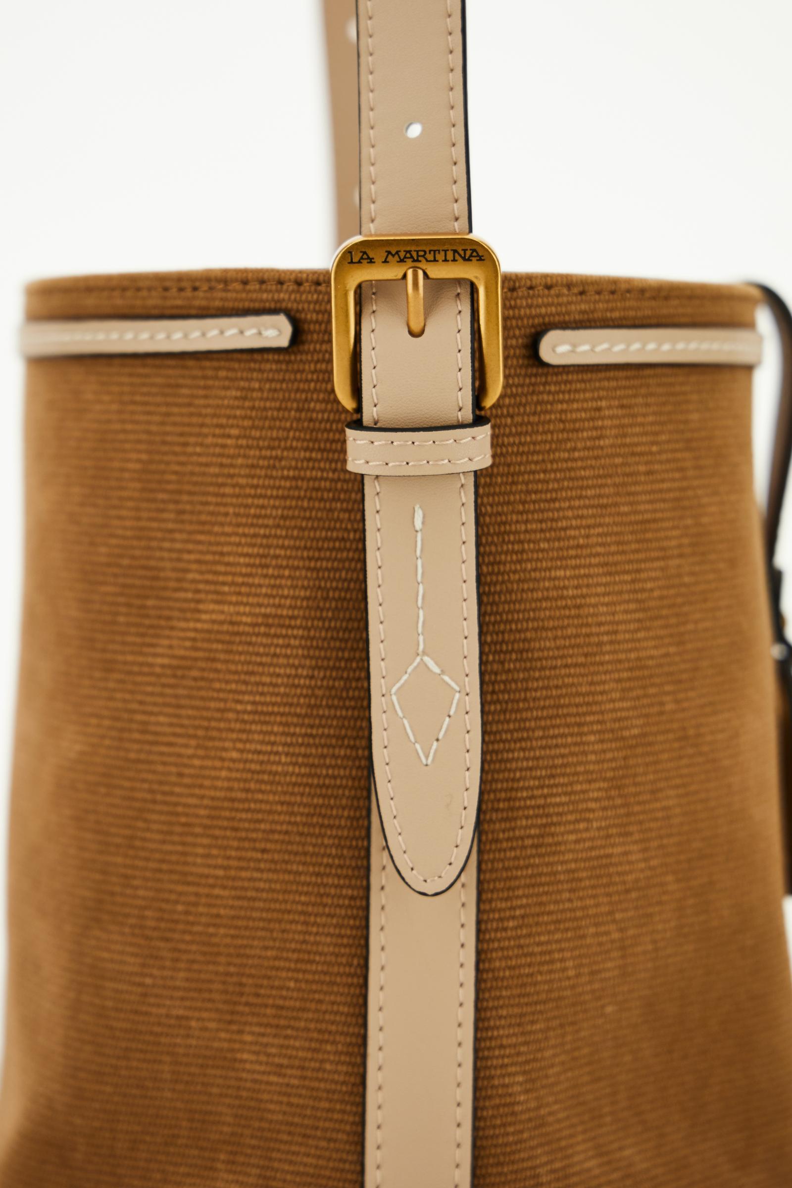Washed canvas bucket bag – Small Bucket