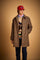 Men's padded wool blend checkered coat - Doug