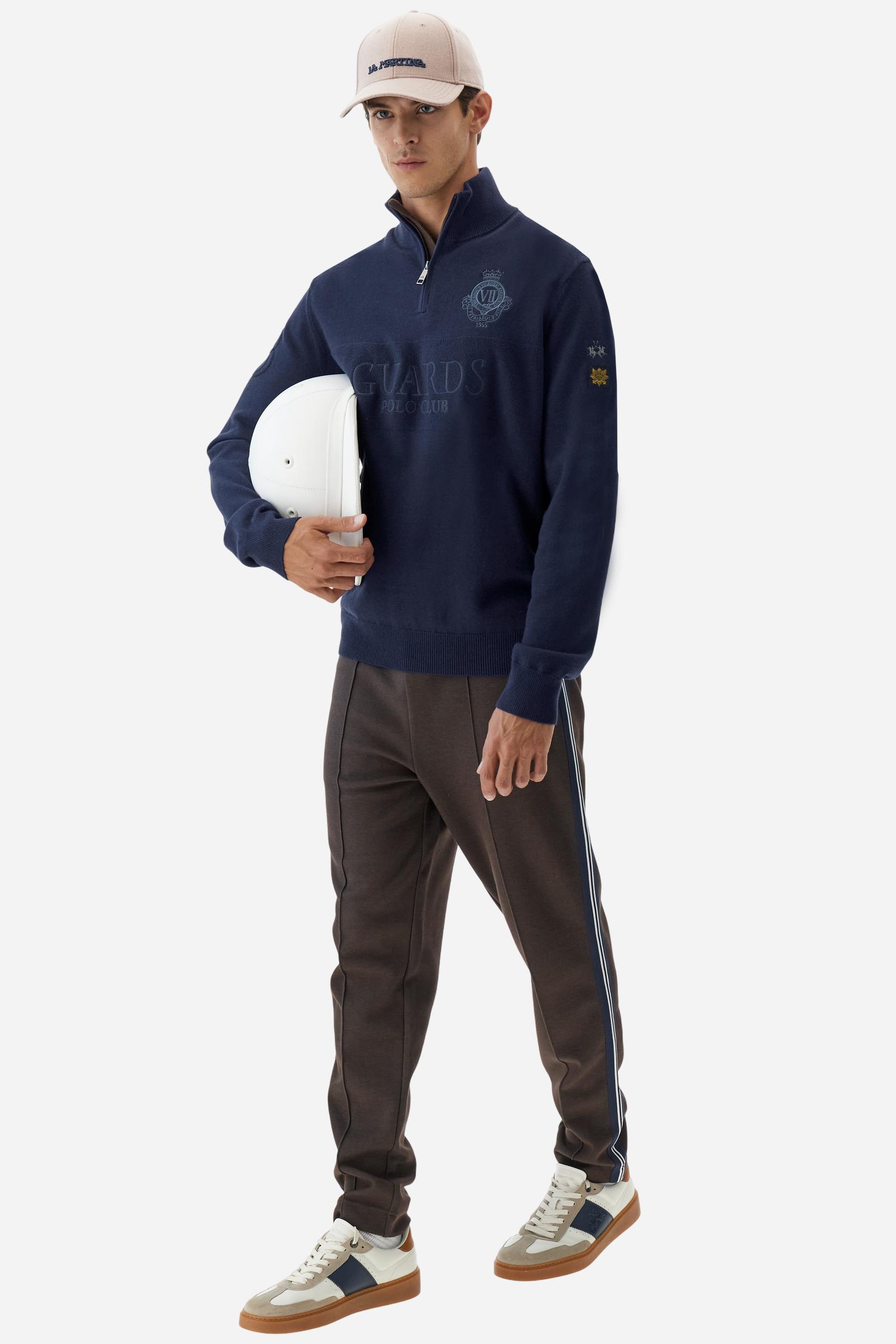 Men’s wool half‑zip mock‑neck sweater - Boulus