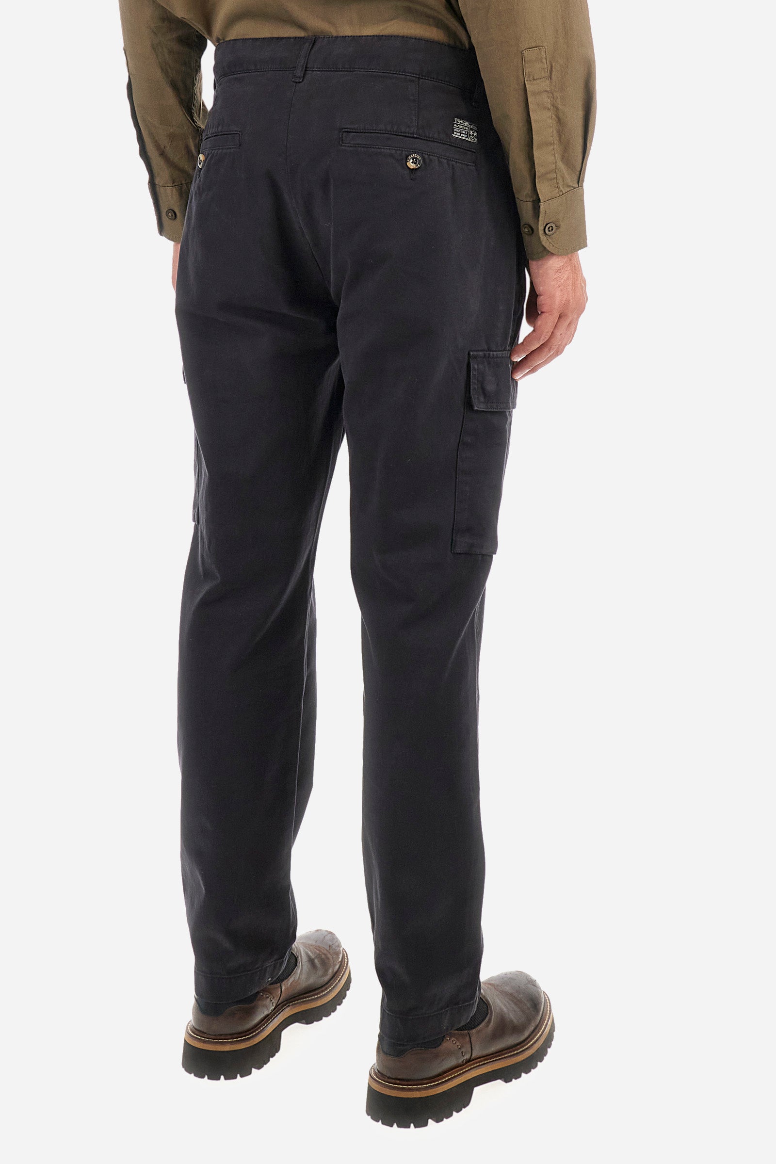 Regular fit cotton cargo trousers - Zetto