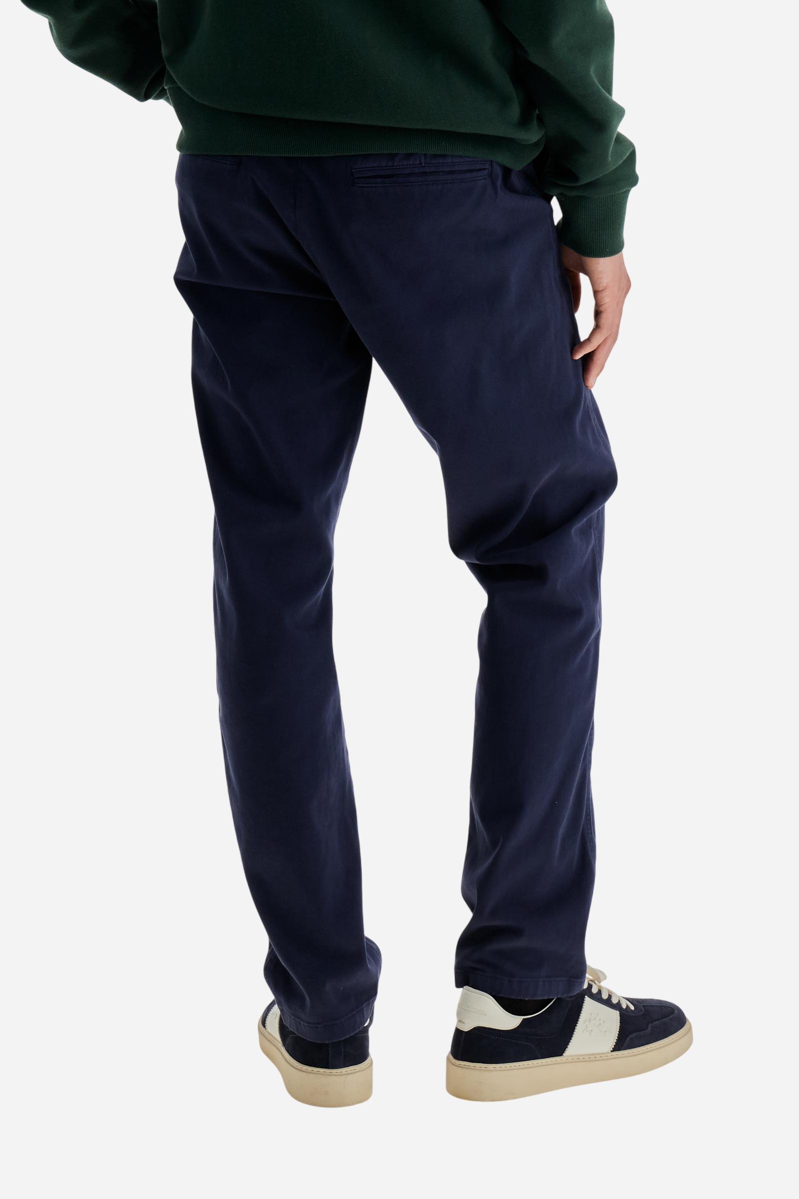 Men’s chino twill trousers garment dyed - Breighann