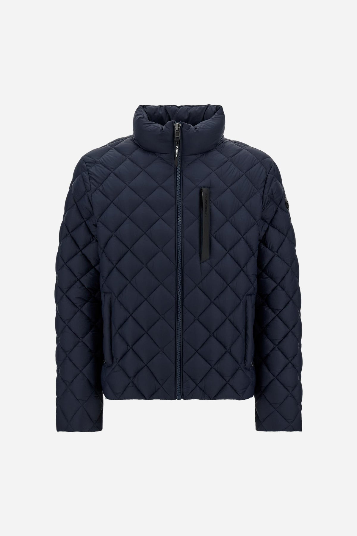 Men's quilted diamond-pattern nylon jacket - David