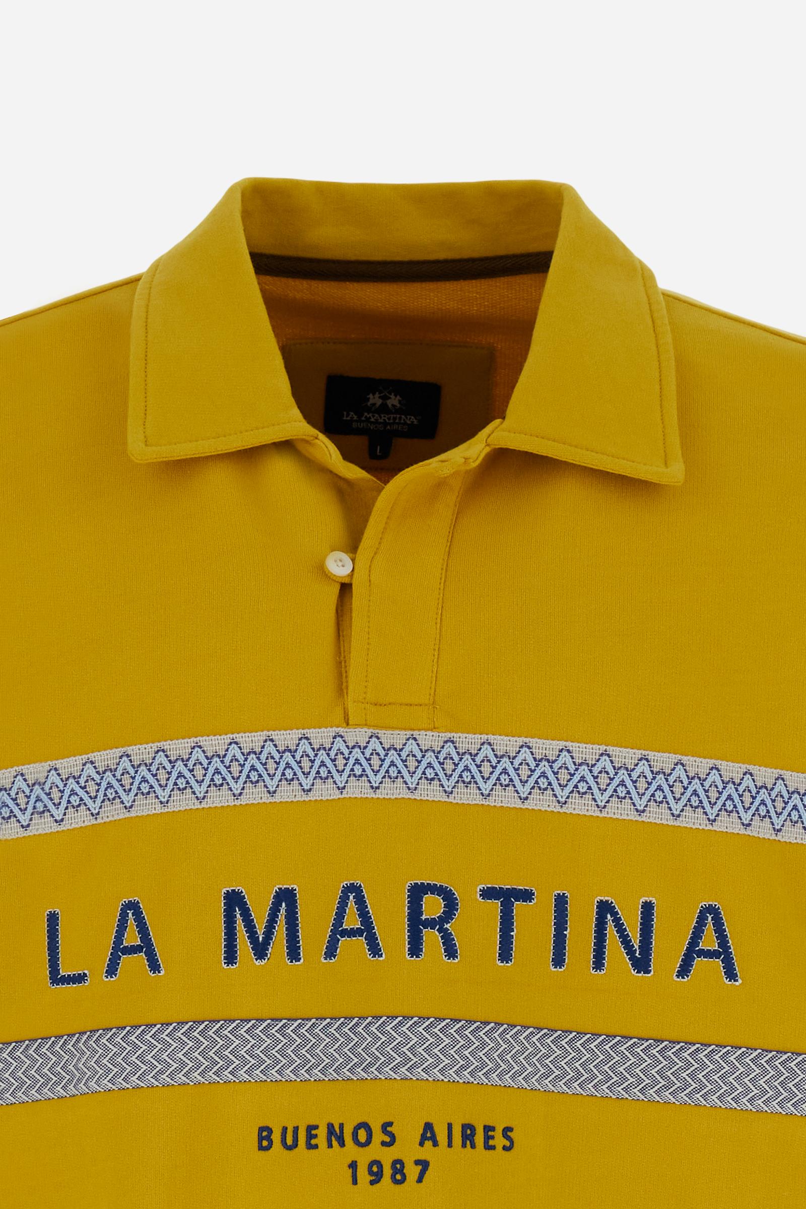 Men’s piqué polo geometric bands - Colbert