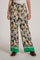 Women's relaxed-fit viscose palazzo trousers featuring a contrasting cord-embellished waist drawstring. Double front pocket and a wide hem. Perfect for leisure. A versatile, all-occasion garment. Easily matches with any style. The regular fit is suitable for any figure, thanks to the relaxed, loose lines. The model is 174 cm tall and wearing a size 2. - Sailing Boats Print