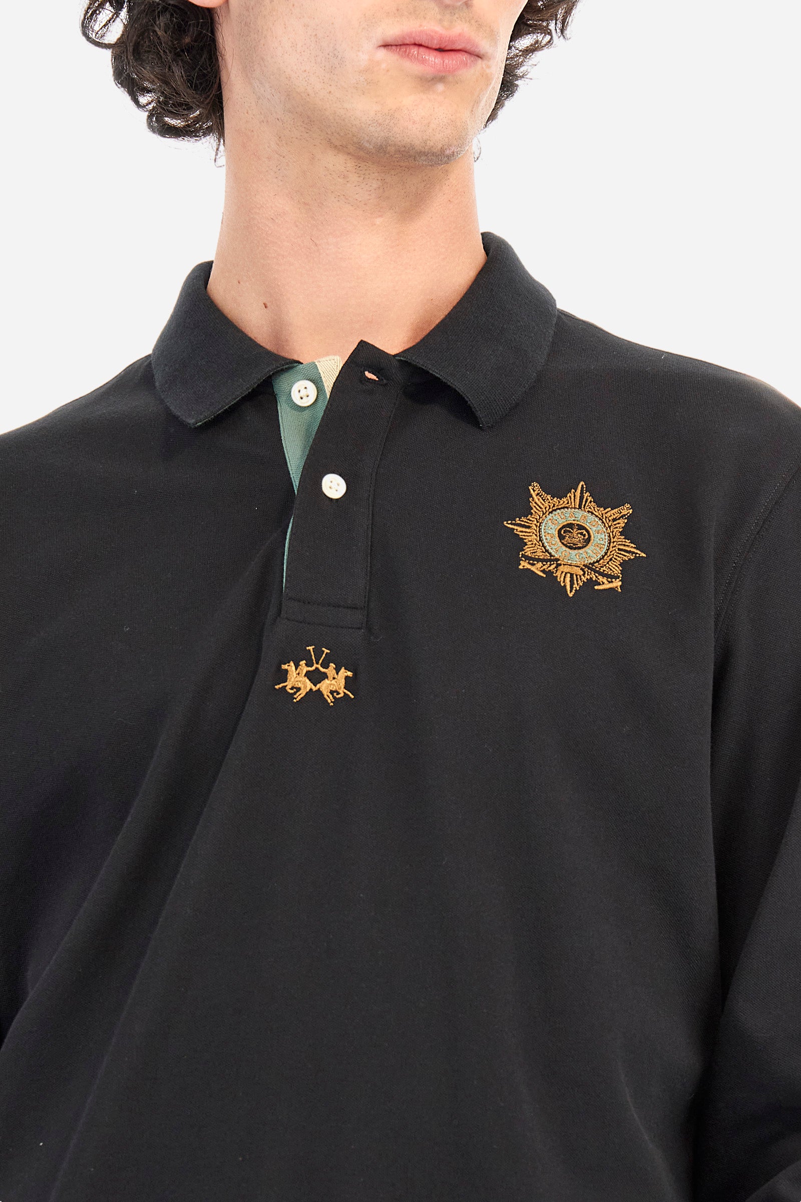 Regular fit Guards polo shirt in stretch cotton - Zacheus