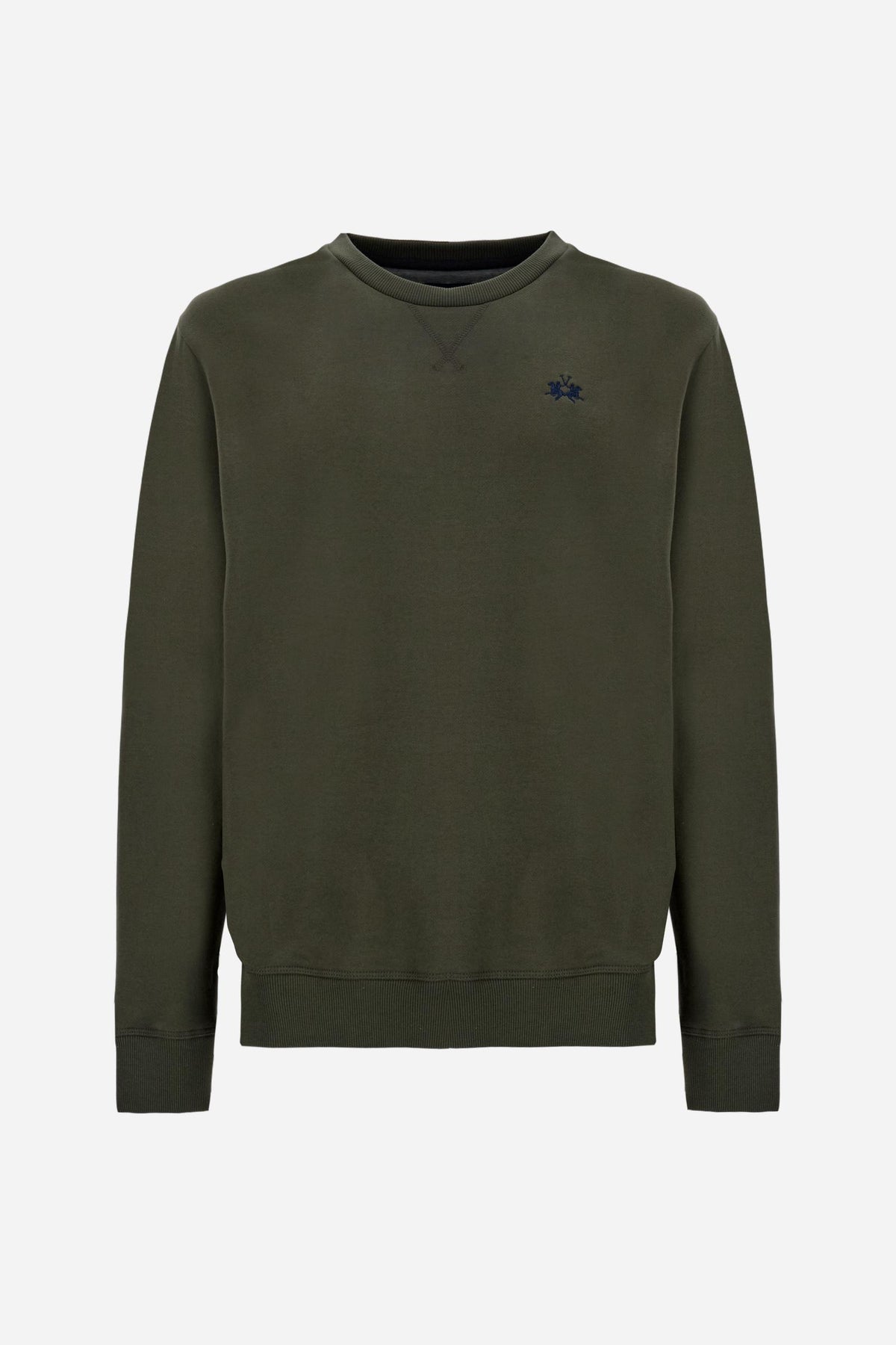 Men's crew neck sweatshirt in brushed cotton - Donato