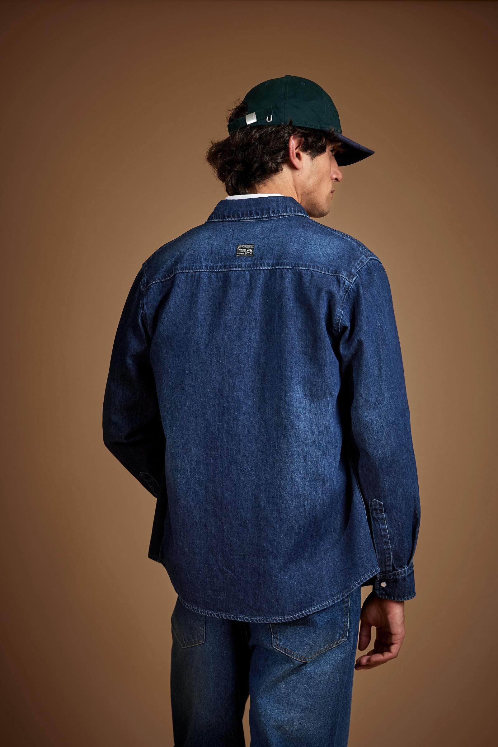 Lightweight cotton denim shirt - Taron