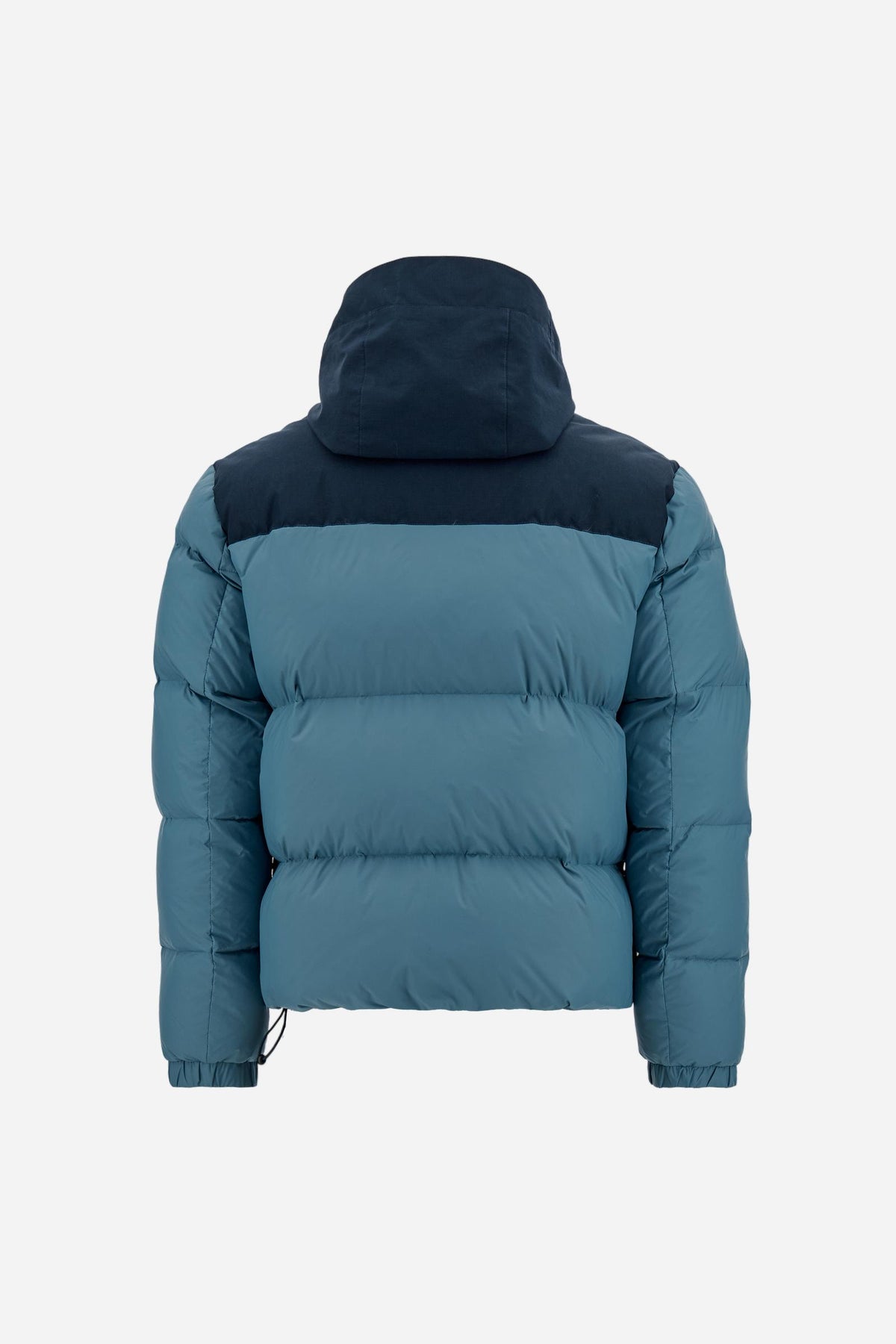 Men's down jacket with hood in nylon and feather - Dalton