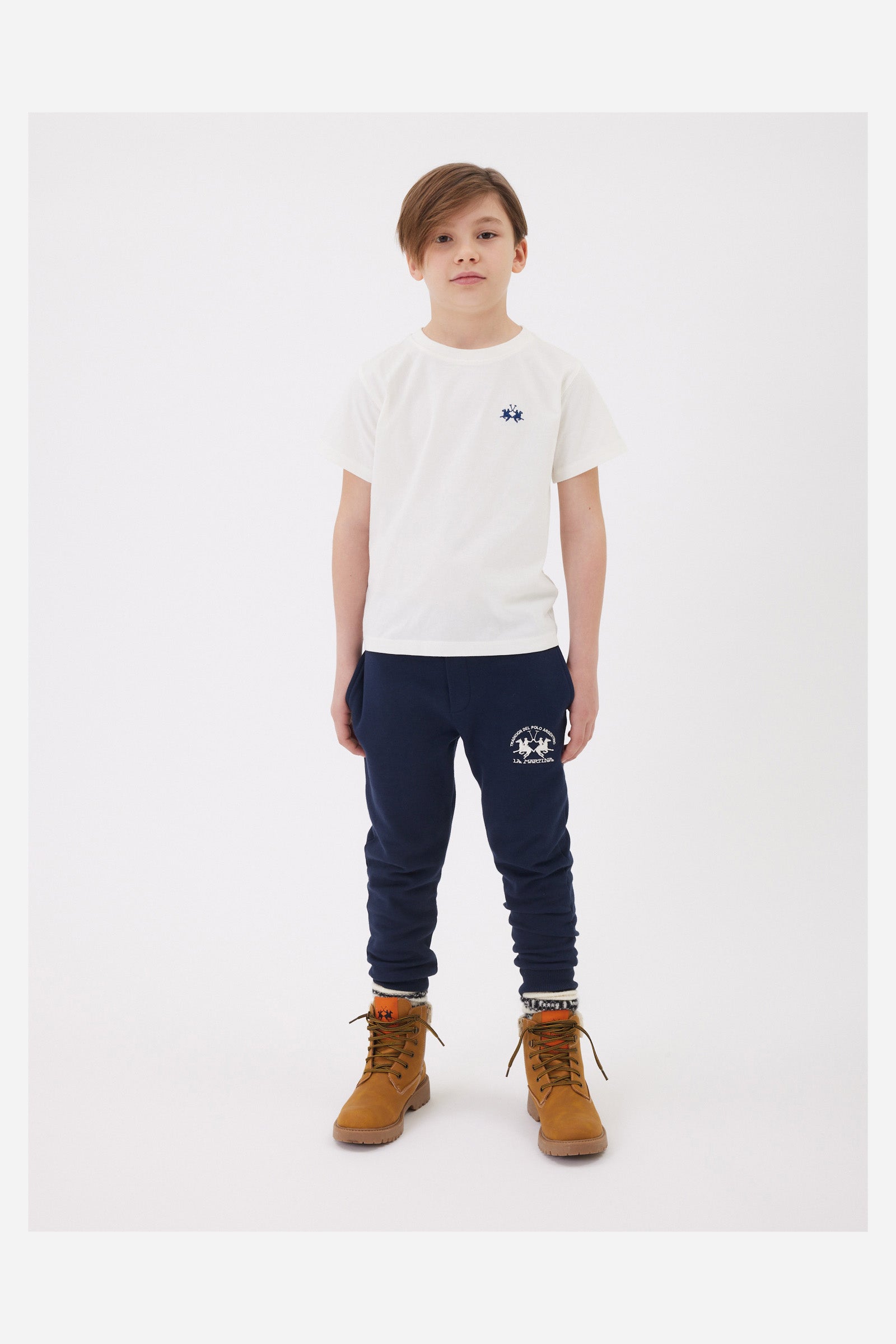 T-shirt da bambino in cotone jersey