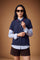 Women's 100% cotton piqué polo with regular fit, ribbed collar and cuffs, contrasting edges, 3-button front, and embroidered logo for a classic, comfortable style. - Navy Blazer