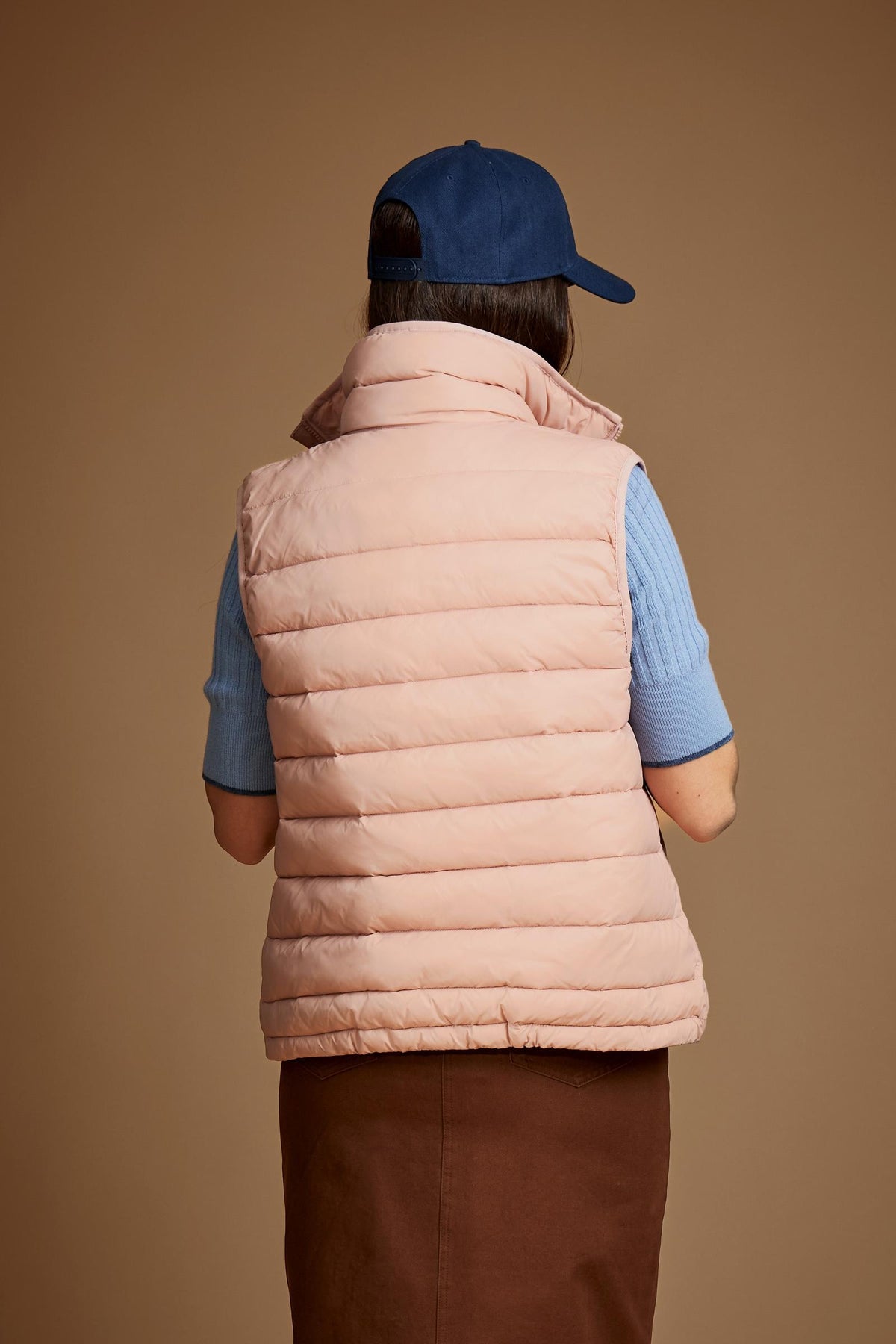 Women's high-neck padded nylon vest - Deonne