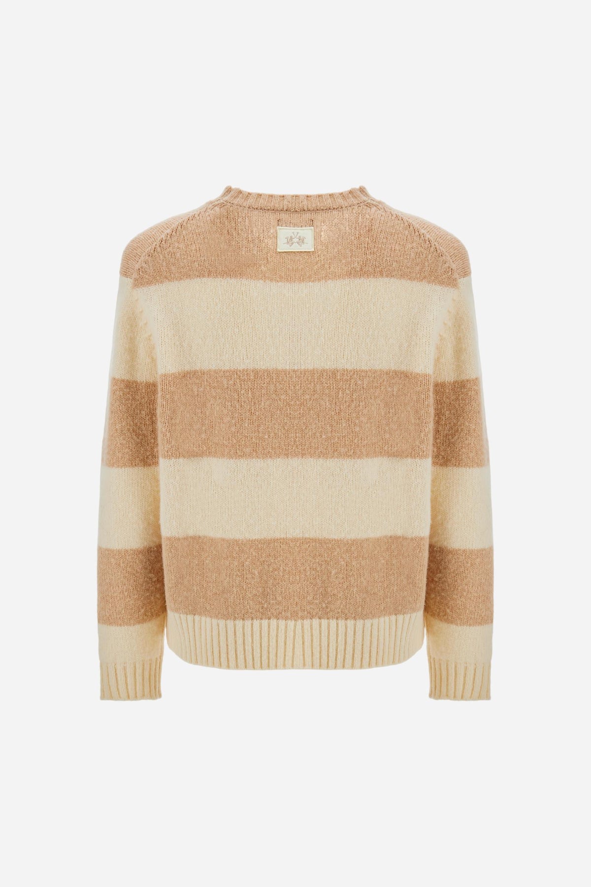 Crewneck striped lambswool sweater - Edison