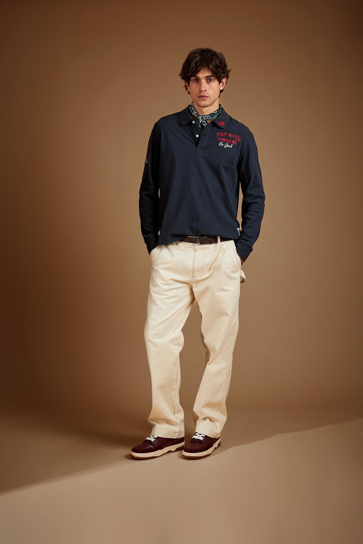 Langärmeliges Herren-Poloshirt Polo Team Eduardo