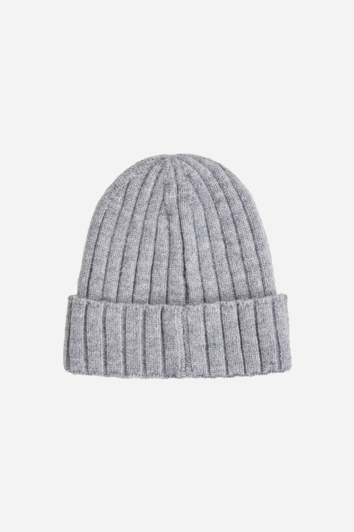 Men's ribbed wool blend beanie
