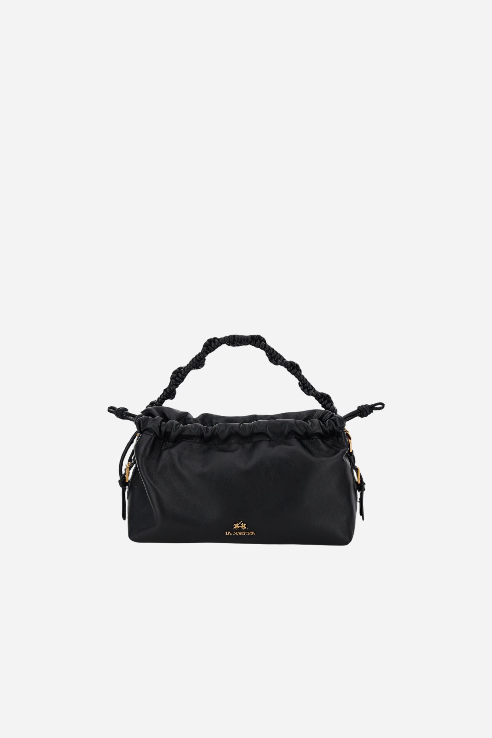 Handtasche aus Nappaleder mit goldenen Charms - Tango