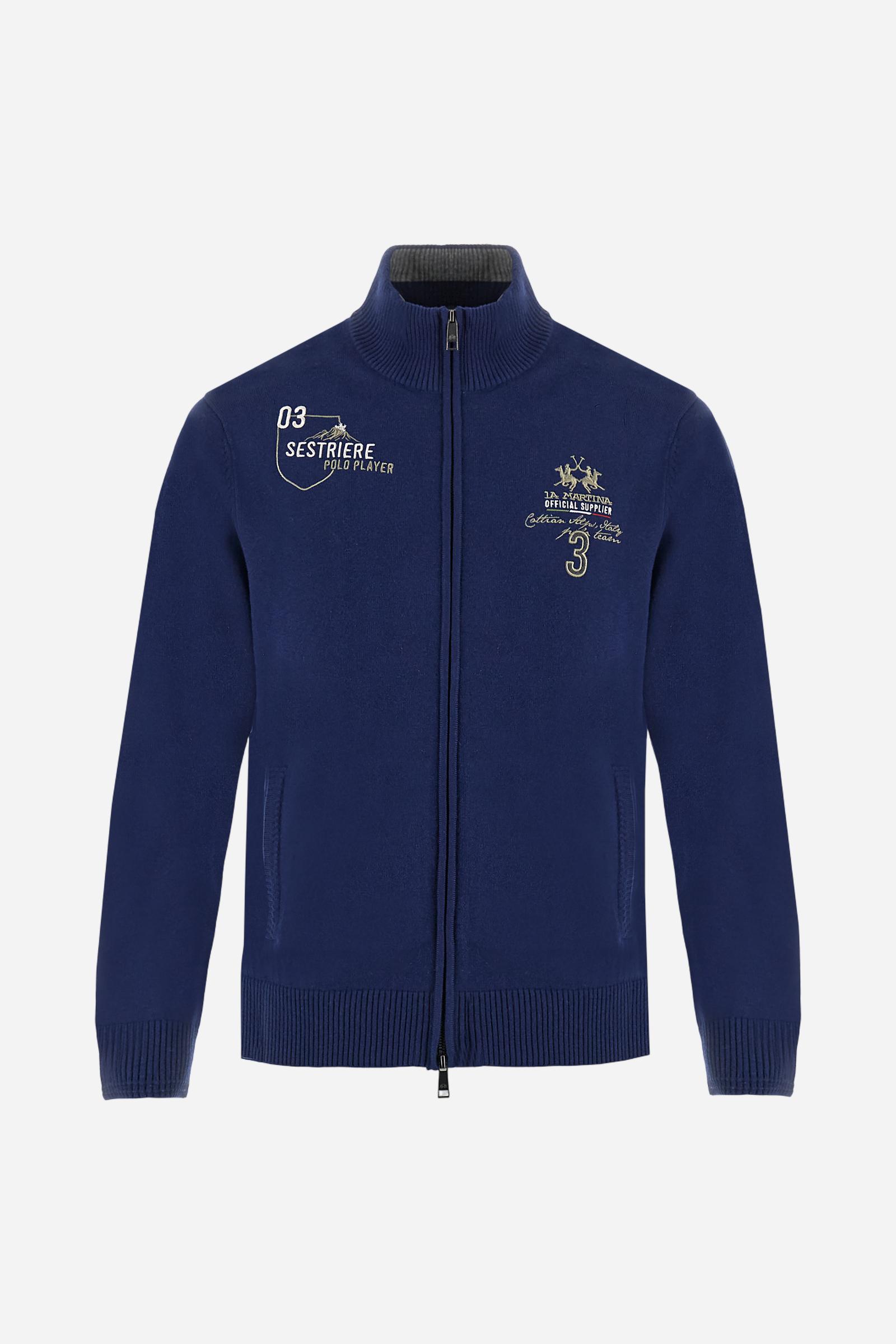 Men’s full zip wool blend sweater Polo Team - Bradford