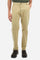 Single-colour men's chino trousers made of elasticated cotton twill. Zip fastening and faux horn button. Side slash pockets and folded waistband. On the back there are welt pockets with a flap and hidden button. The right front loop has a metal rivet with the flag of Argentina as an applied detail. Regular fit. The model is wearing a size 33. - Twill
