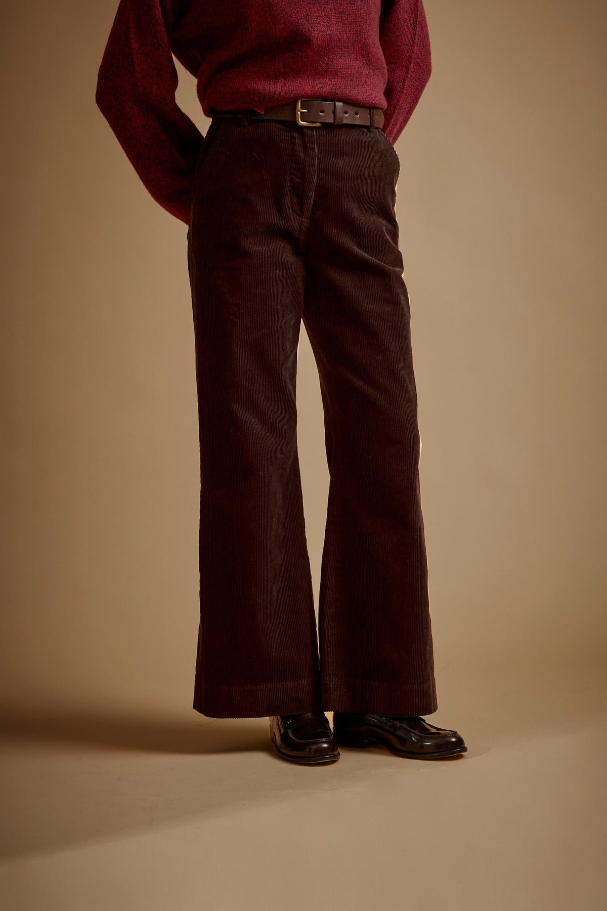 Damenhose aus geripptem Baumwollcord – Exaltacion
