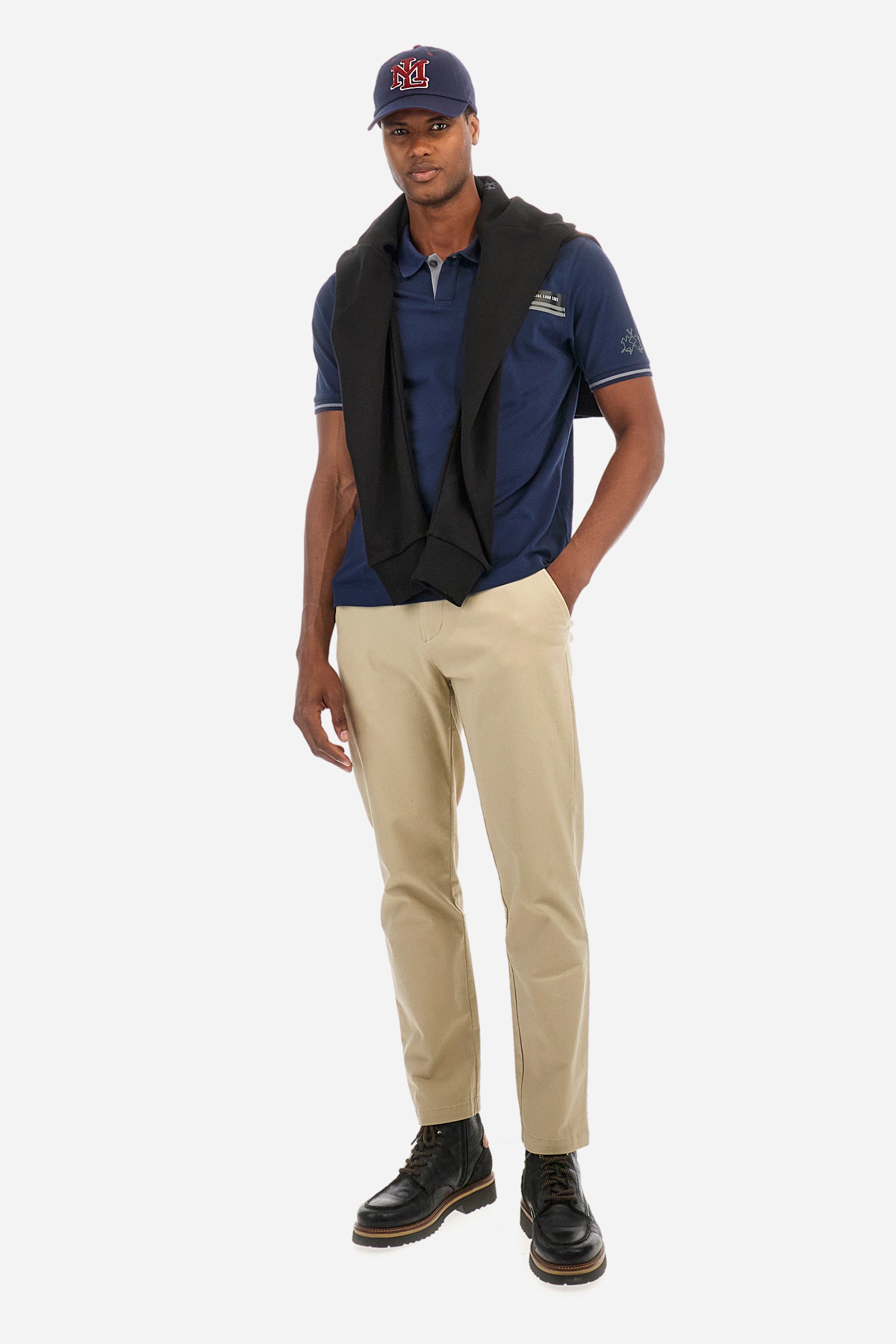 Polo regular fit in cotone elasticizzato - Zaccariah