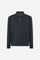 Men's long-sleeve polo made from heavy cotton jersey with ribbed cuffs, contrasting gabardine collar, embroidered logo, and a comfortable regular fit. - Navy Blazer
