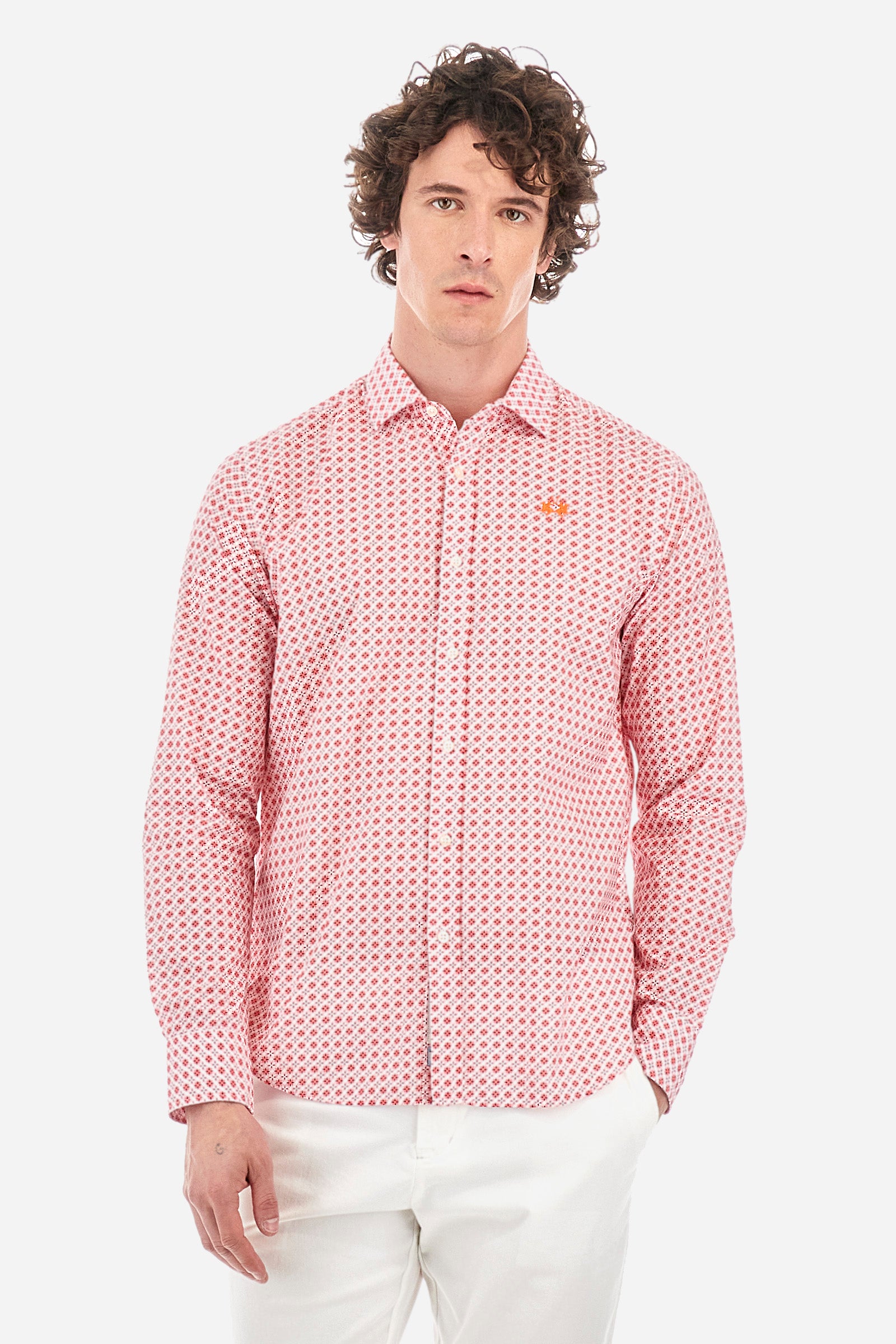 Geometric patterned poplin shirt - Innocent