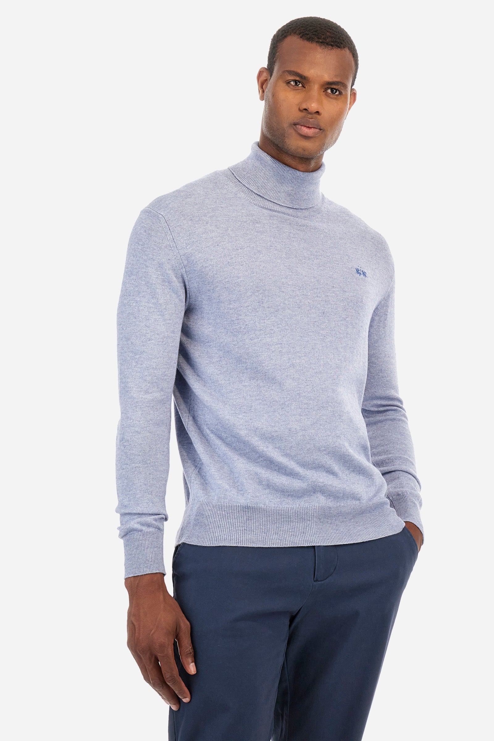 Pull coupe classique en coton et laine - Zayle