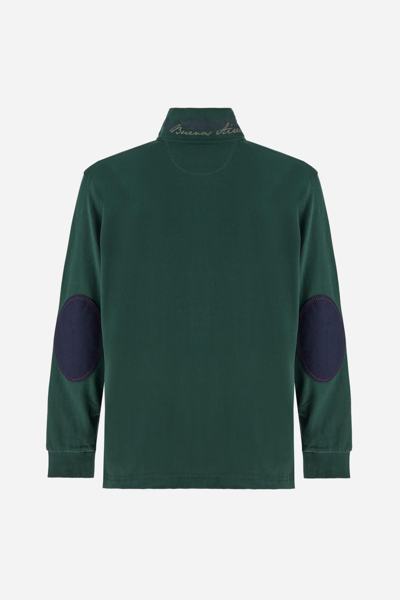 Polo homme en jersey toucher doux avec coudières - Brayden