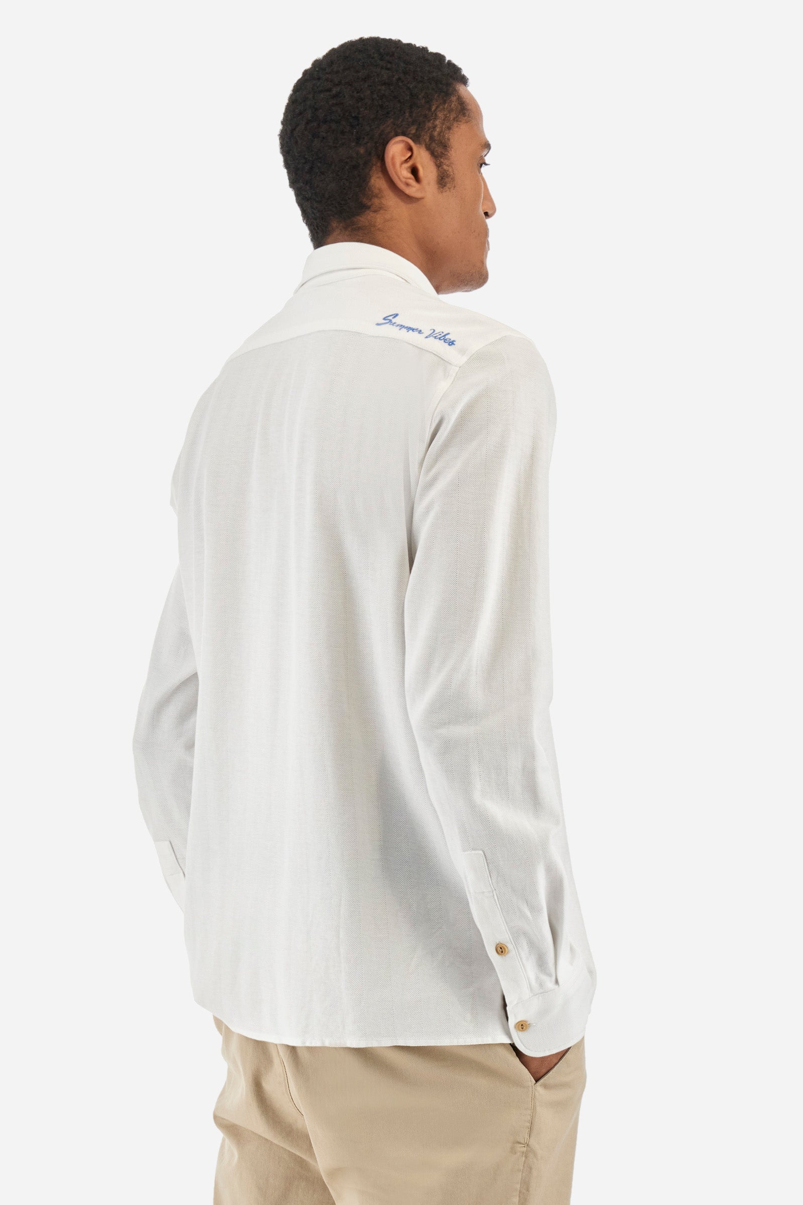 Regular-fit patterned shirt in jersey cotton - Innocent
