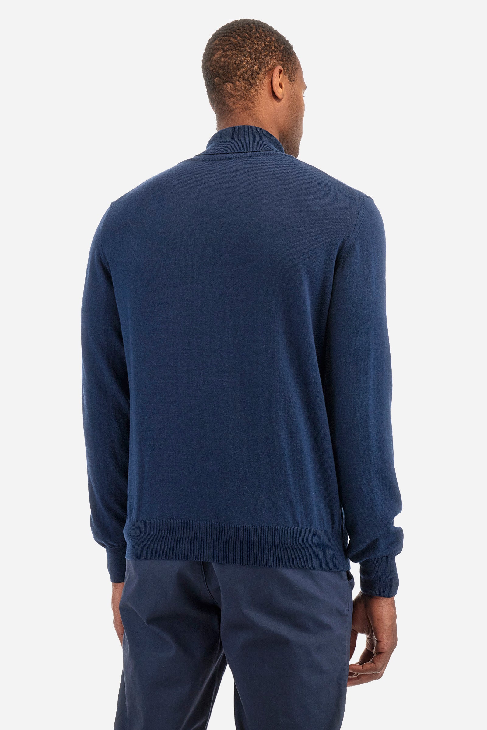 Regular fit pullover in cotton and wool - Zayle