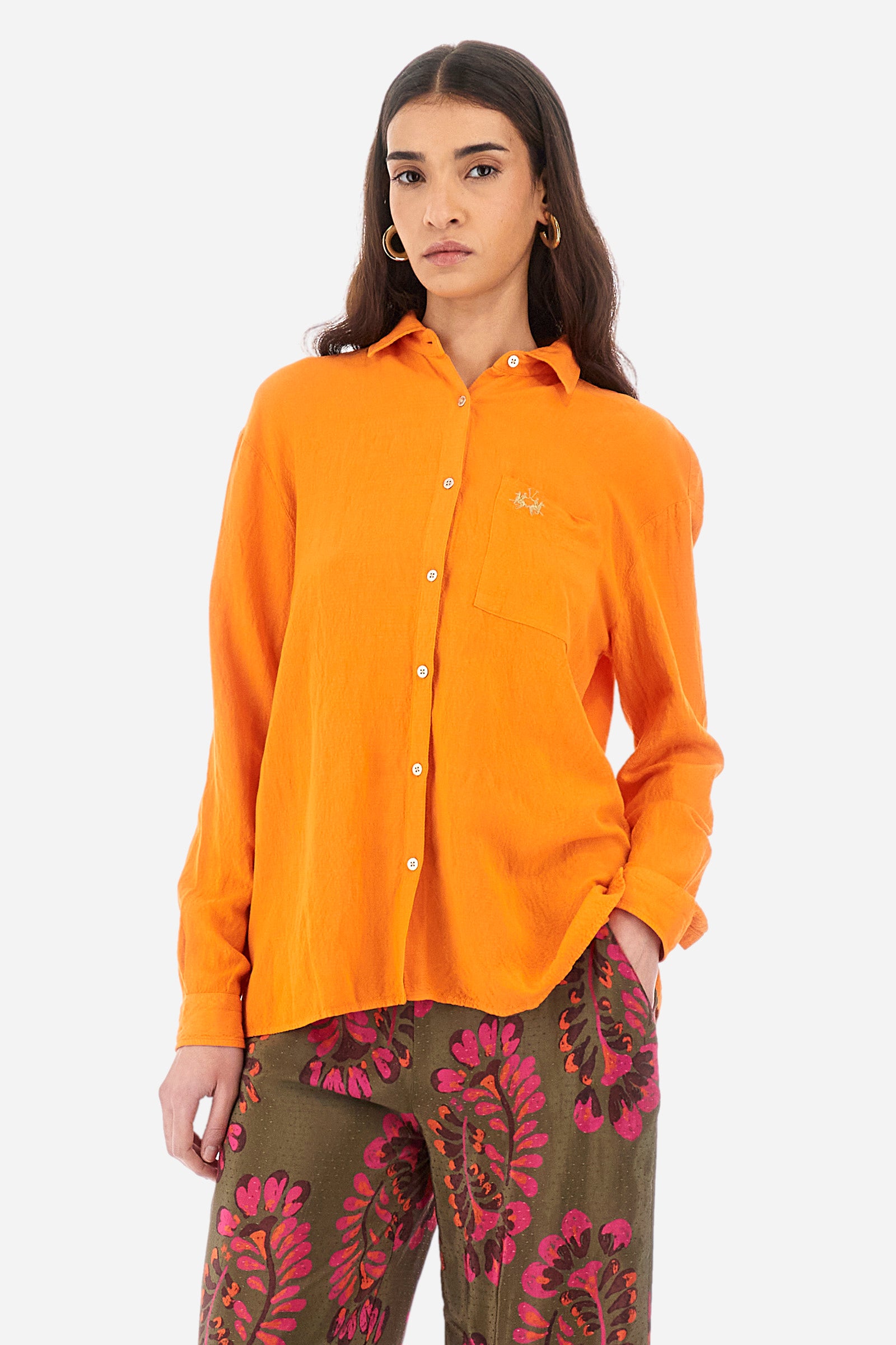 Regular-fit shirt in a linen blend - Yette