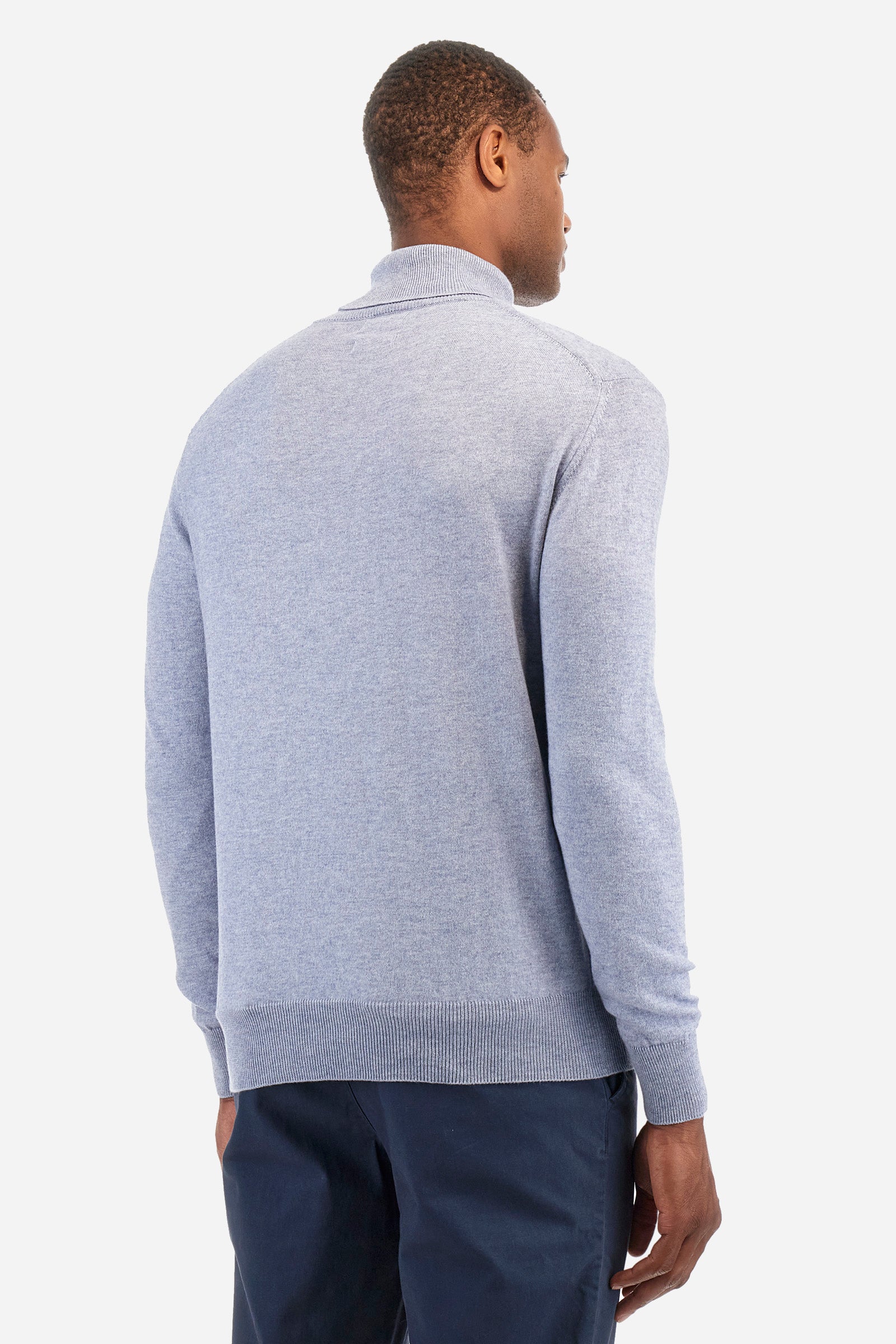 Regular fit pullover in cotton and wool - Zayle