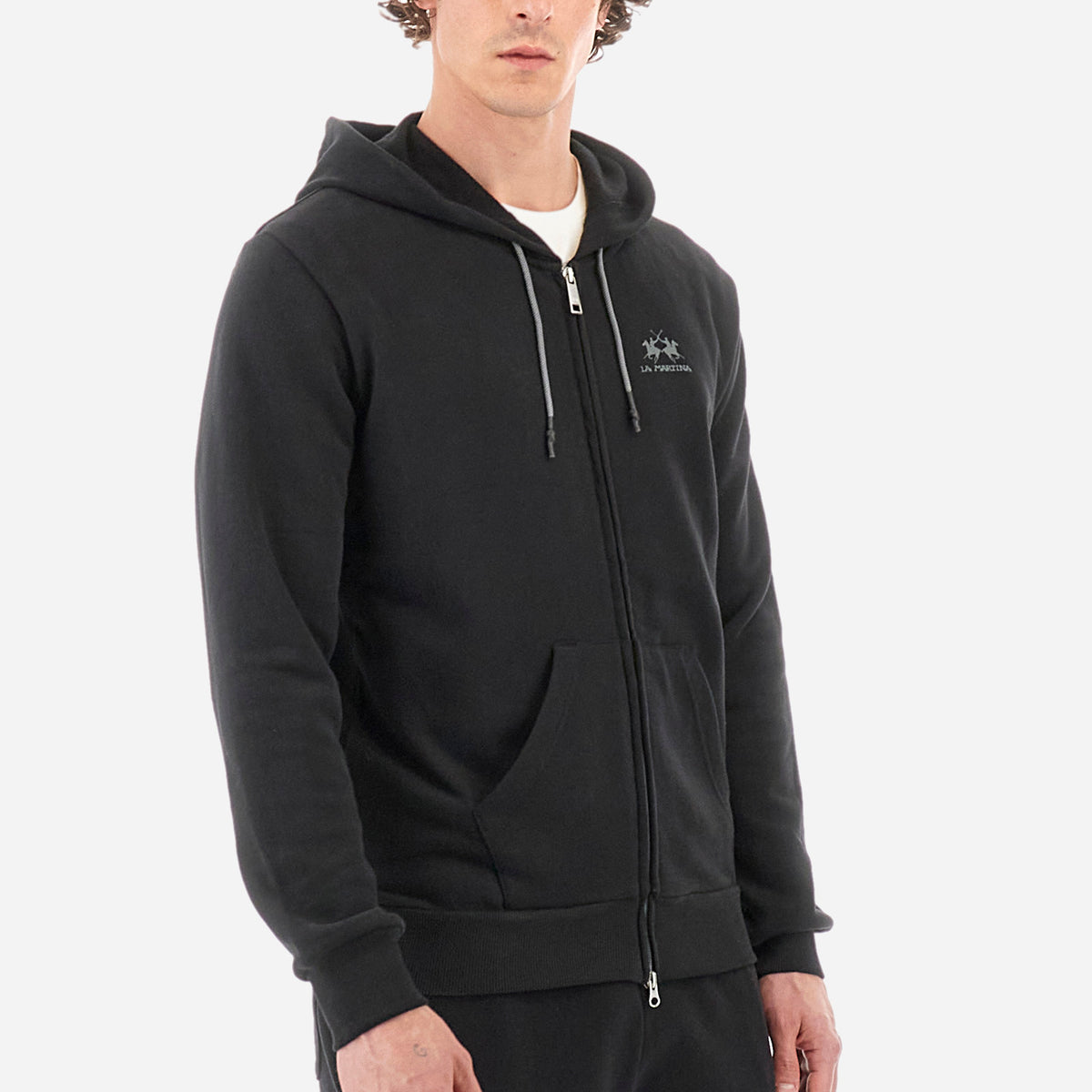 Herren-Sweatshirt mit durchgehendem Reißverschluss Regular Fit 