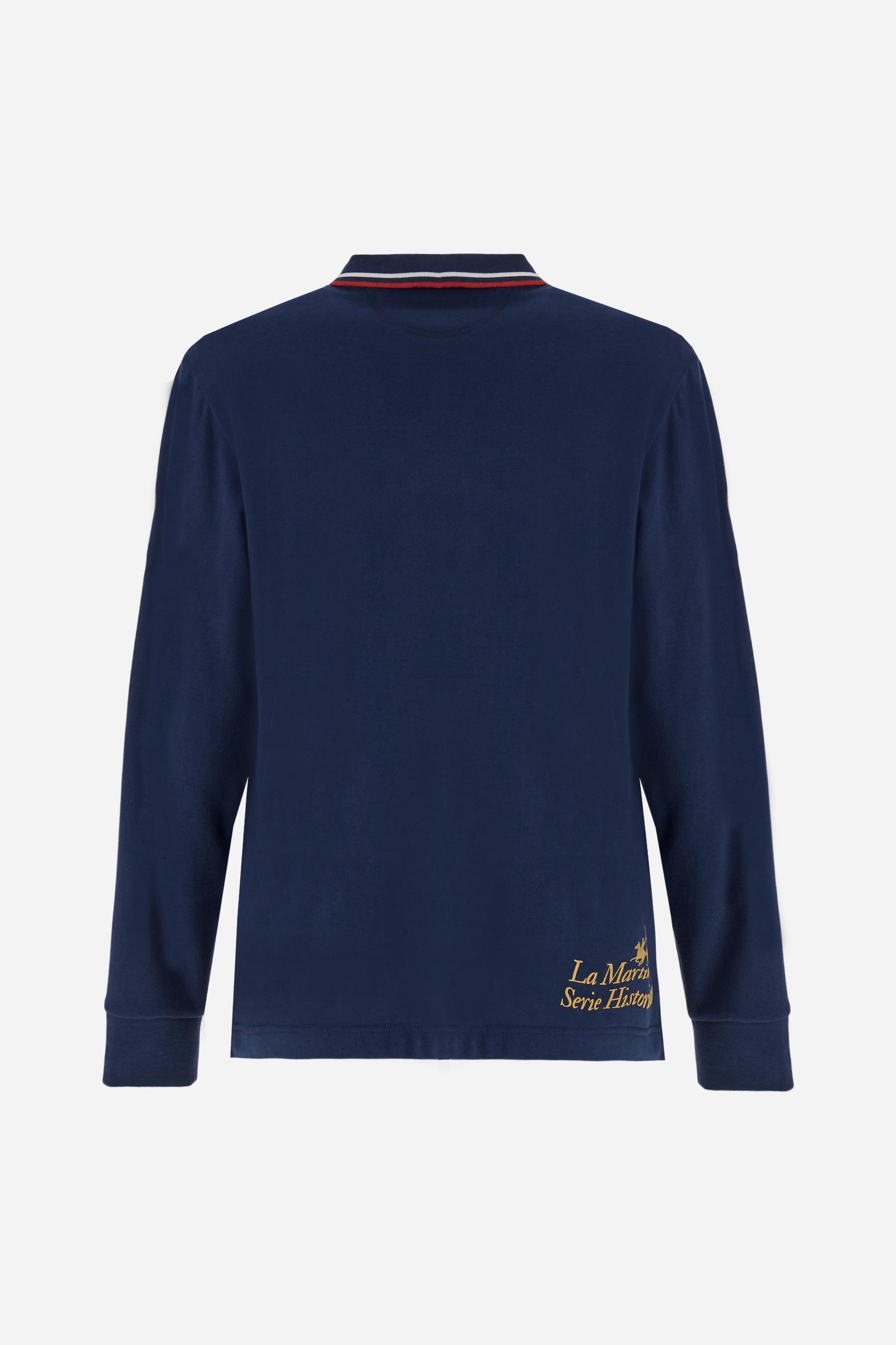 Men’s soft‑touch jersey polo shirt - Bertram