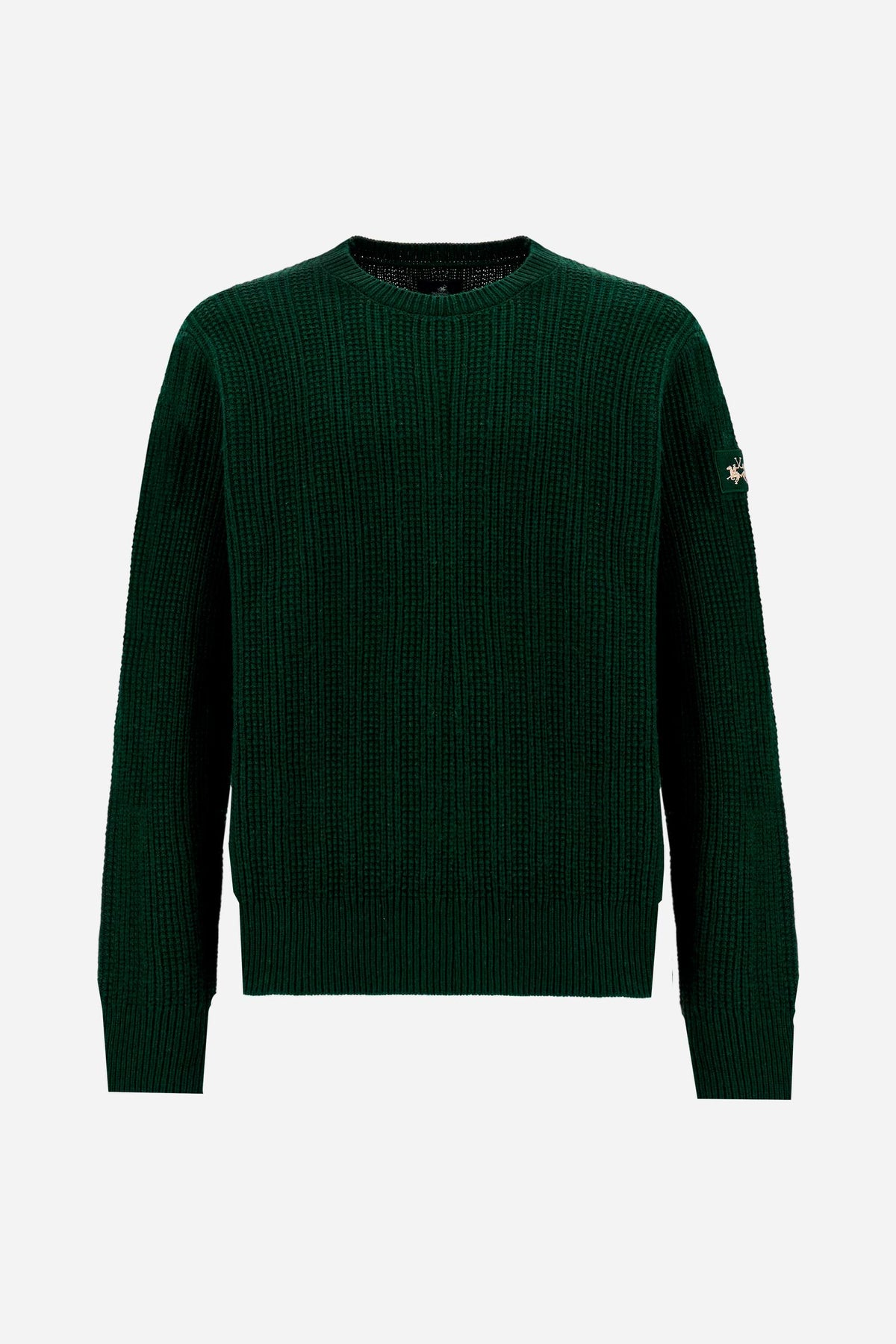 Men's crew neck sweater in wool blend Cortina Polo Club - Eric