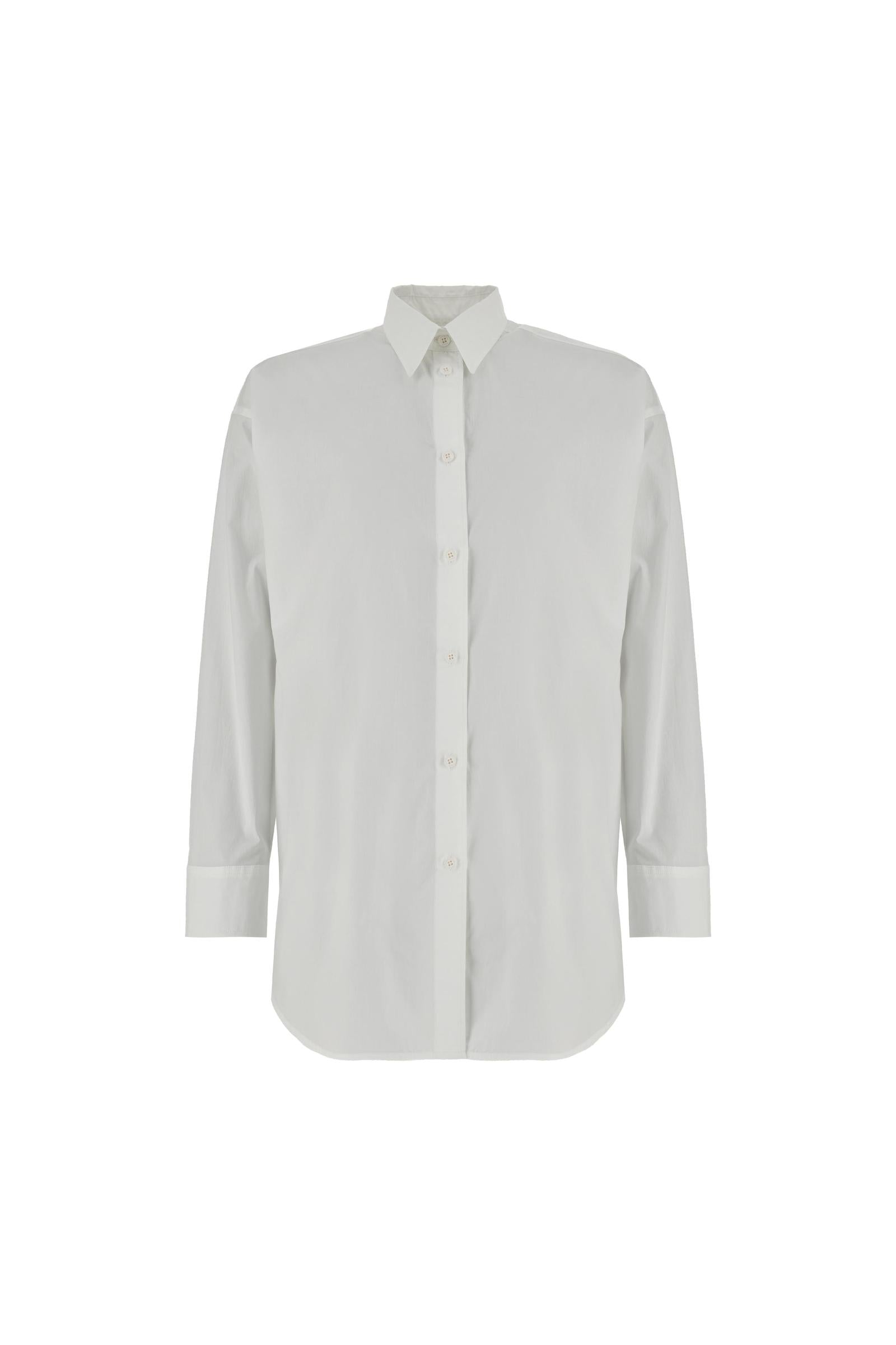 Women’s oversized cotton poplin shirt – Clara
