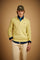 Men's knitted polo shirt in lambswool blend - Ettore