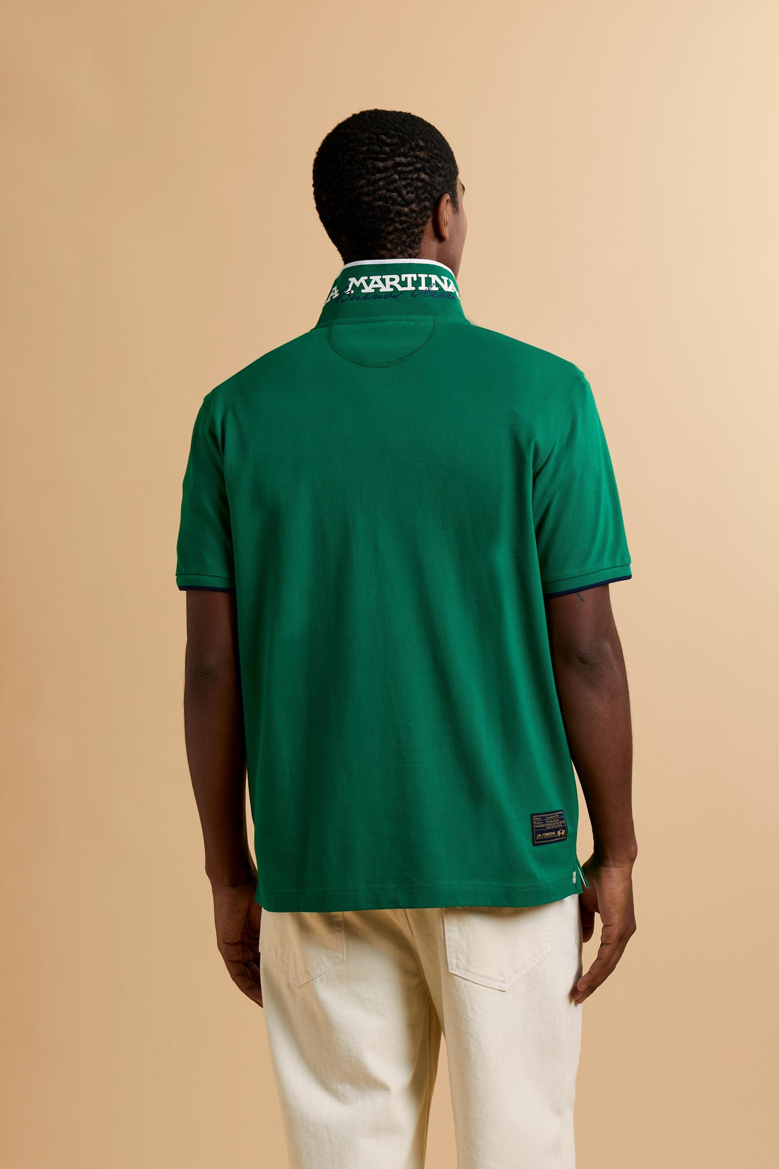 Men’s regular fit stretch piqué polo shirt Essential – Russell