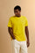 Men’s cotton jersey T-shirt with regular fit and ribbed crew neck. Small contrast embroidered logo. - Empire Yellow                                                                                                                                                                                                                                                                                                                                                                                                             