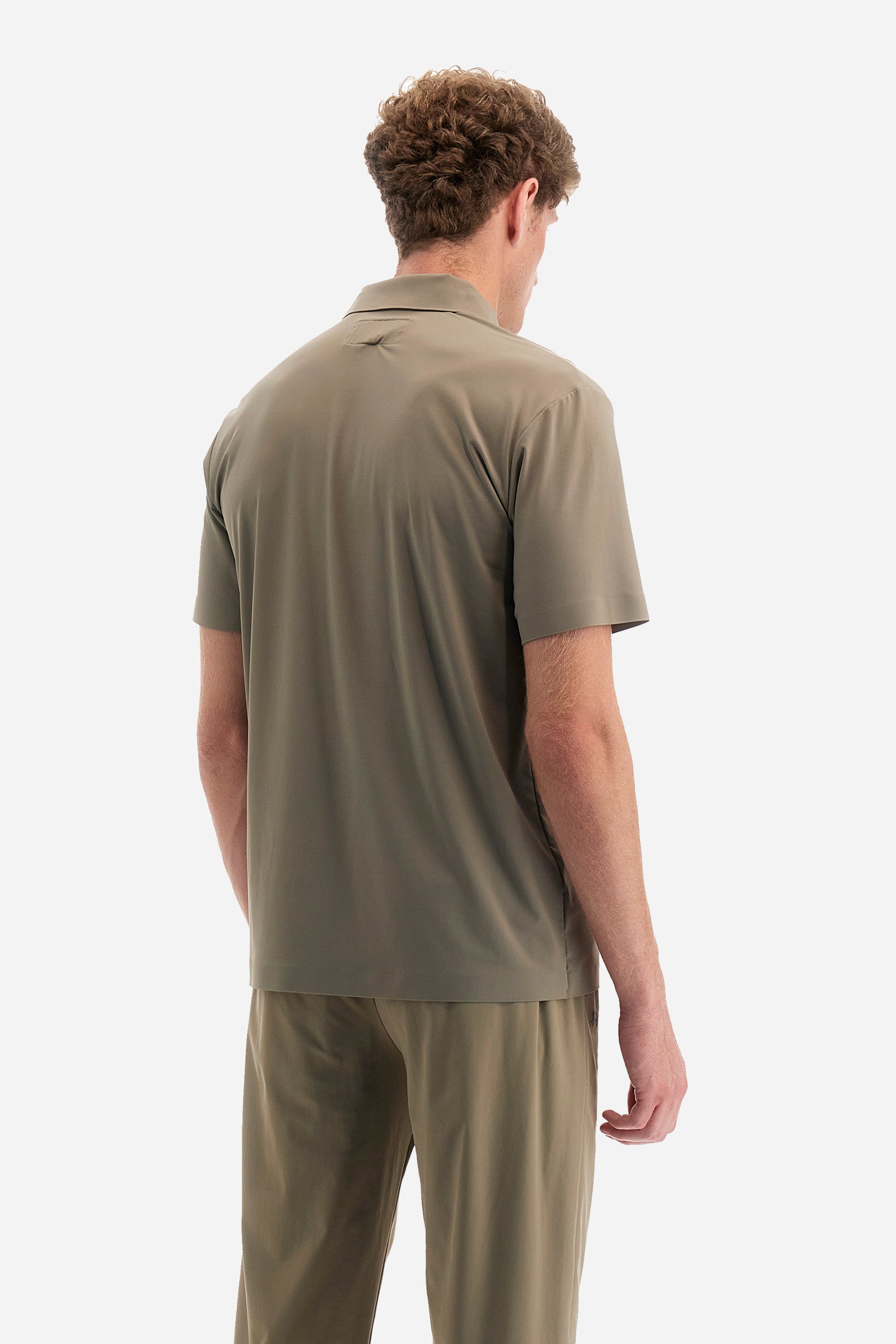 Poloshirt aus Synthetikgewebe Regular Fit - Yorik