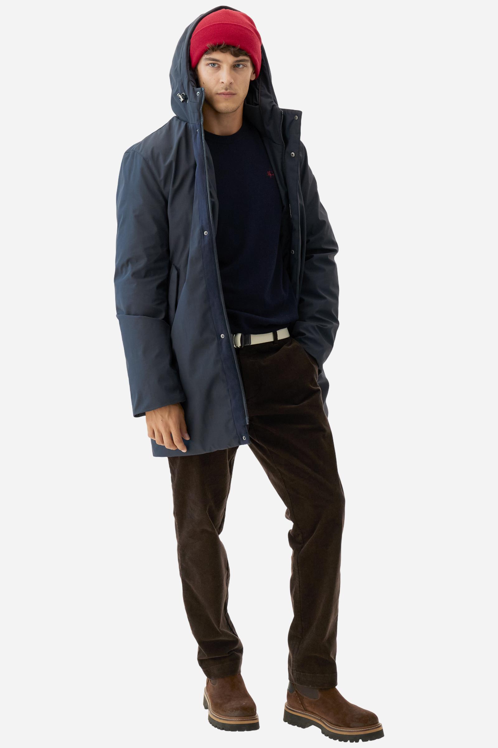 Men’s crew neck sweater with elbow patches - Bobbiejo