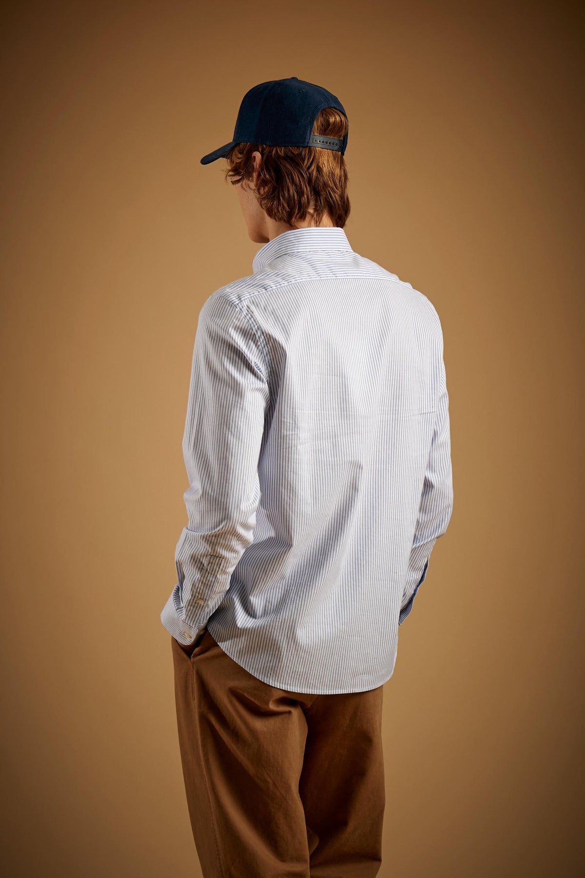 Camisa de hombre en algodón oxford a rayas - Rodolfo