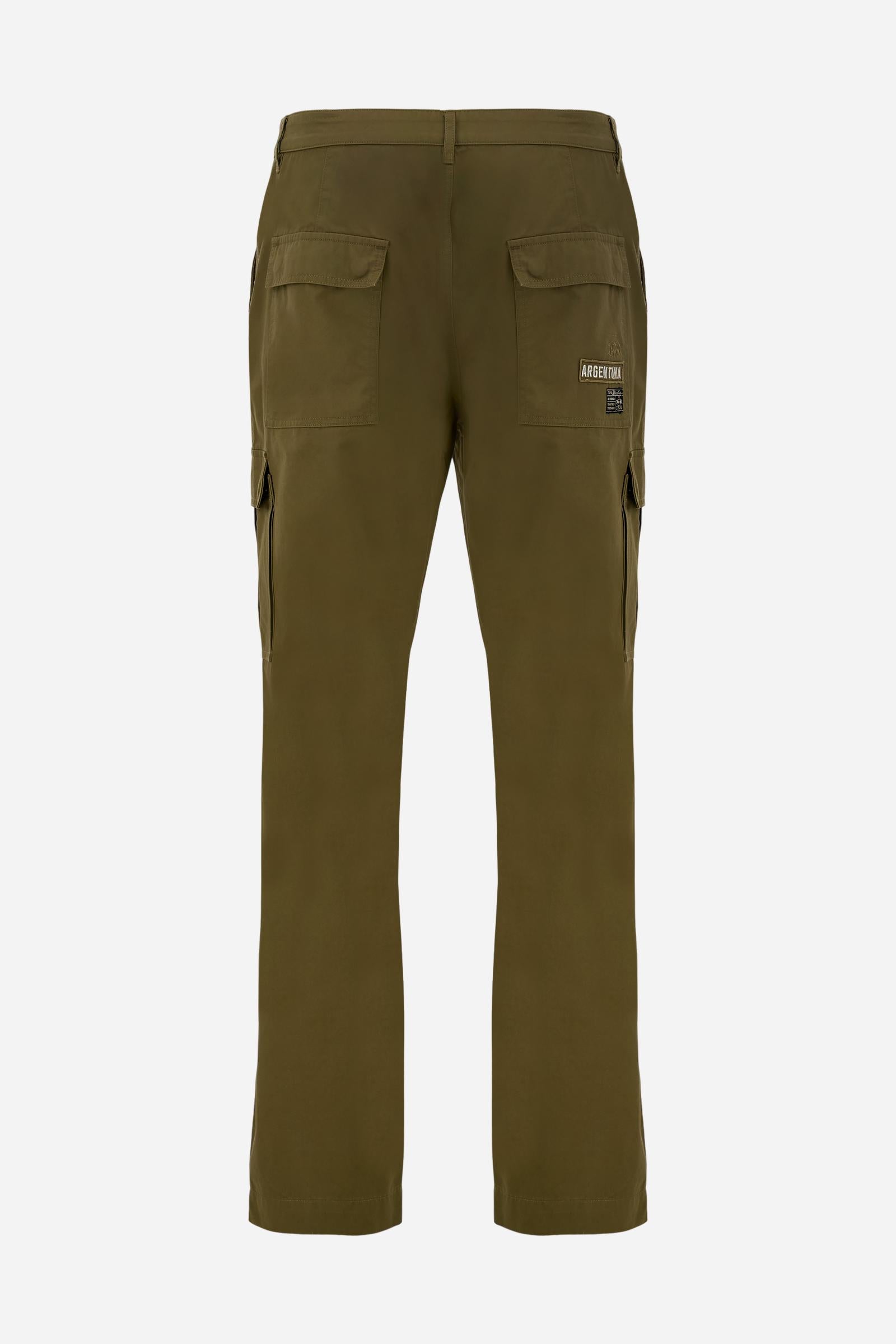 Men's cargo trousers in twill Black Label Edition - Caìn – La Martina