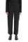 Classic women's trousers made of stretch viscose to offer comfort and wearability. The button fastening, the welt pockets and the double back pocket guarantee practicality and functionality. The logo patch also adds a touch of understated style. The regular fit adapts perfectly to many body types, making these trousers a versatile choice for any occasion. The model is 174 cm tall and wears a size 2. - Black