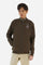 Men's long-sleeved, full-zip solid colour sweatshirt. Made of stretch cotton-blend piqué. Design with front opening fastened by a zip, high collar in two-tone ribbing. Solid colour ribbed cuffs and waistband. The small brand logo and Guards crest are embroidered in multi-coloured thread on the chest. On the right sleeve, there is another embroidery of a crest inspired by the British royal household. The regular fit silhouette is practical for everyday wear. The model is wearing a size L. - Java