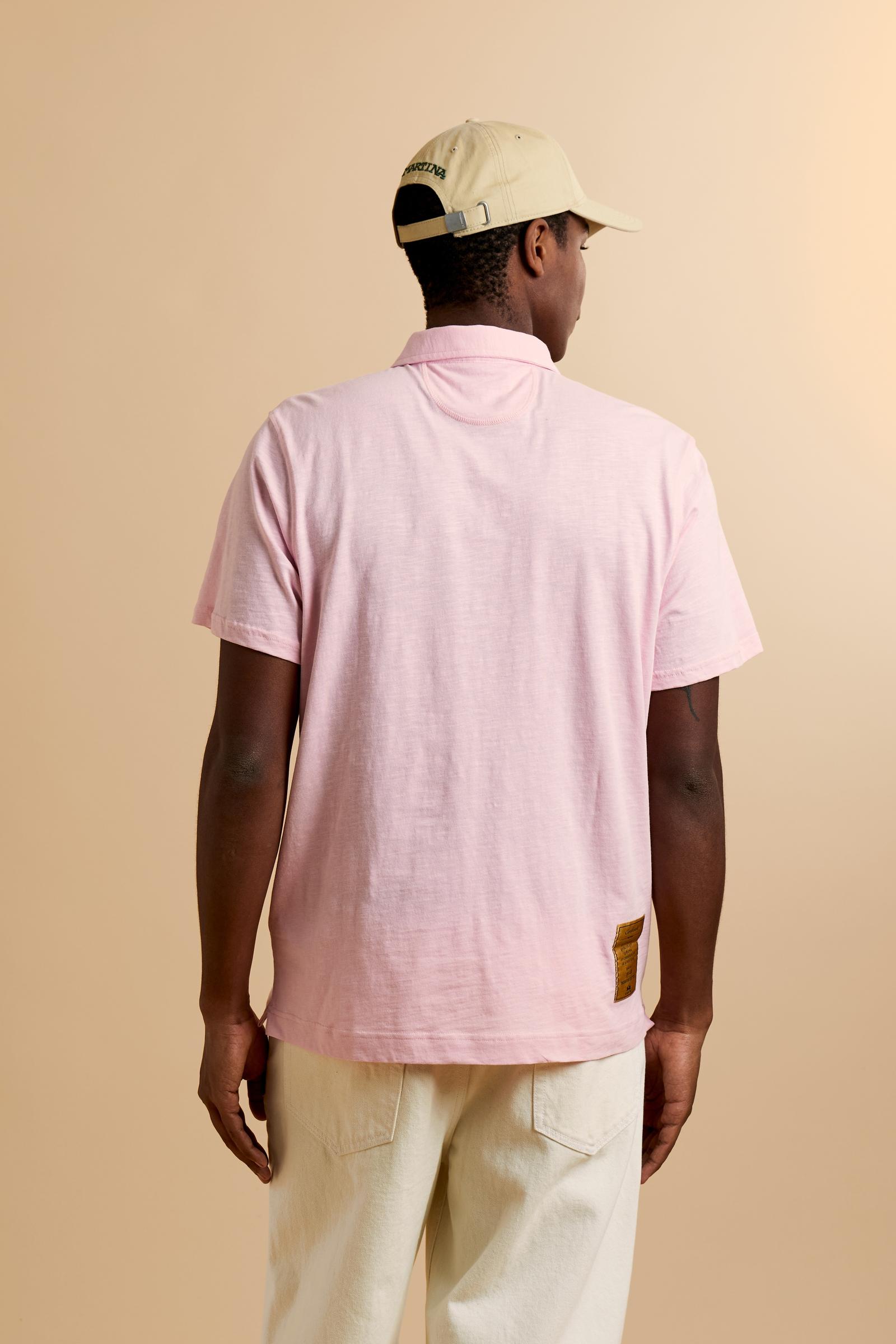 Men’s slub cotton jersey polo - Yoojoon